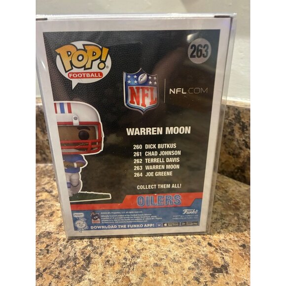 Signed Funko Pop! Football Warren Moon #263 Houston Oilers - Picture 3 of 4